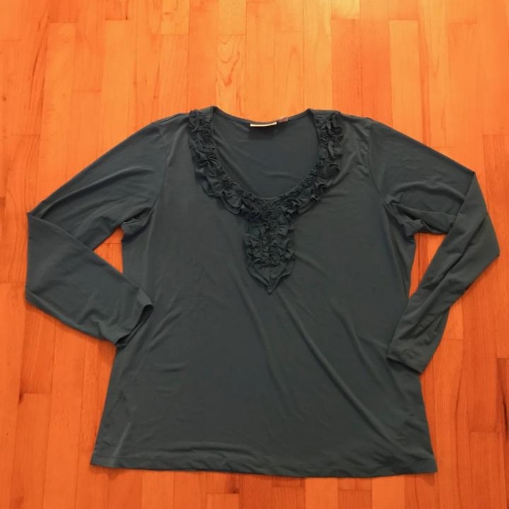 Susan Graver three quarter sleeve blouse